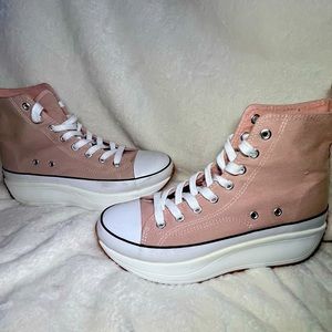 Pink Madden-Girl Platform Wedge Sneaker Size 7